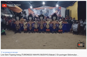 Live Seni Topeng Ireng (TURONGGO WAHYU BUDOYO) Babak 2 Di puringan Sidomulyo (Channel : Nonton Budaya)