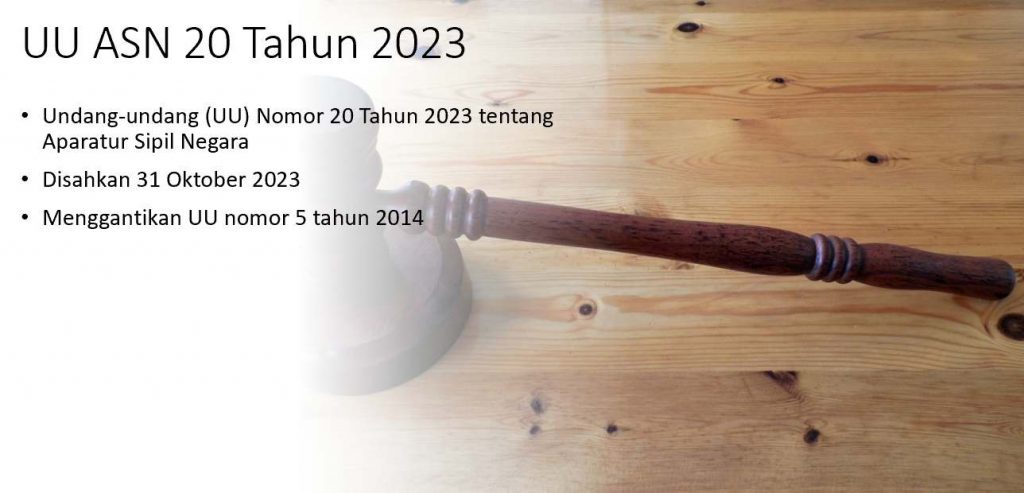 Uu Asn 20 Tahun 2023 Undang Undang Uu Nomor 20 Tahun 2023 Tentang Aparatur Sipil Negara 9535
