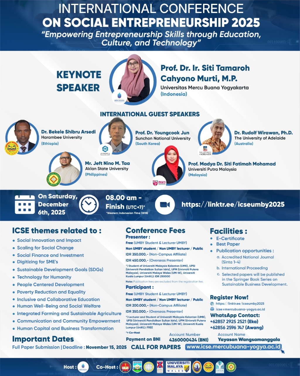 INTERNATIONAL CONFERENCE ON SOCIAL ENTREPRENEURSHIP 2025 (ICSE)